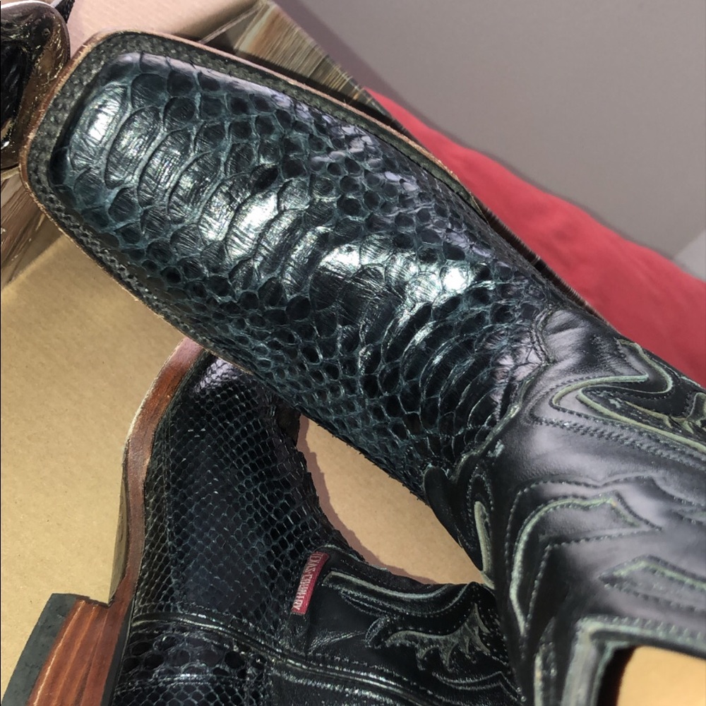 Snakeskin boots